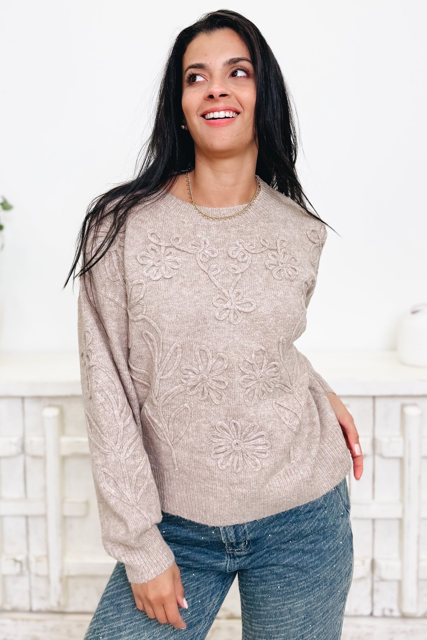 Sweet Thing Floral Sweater - 3 Colors!