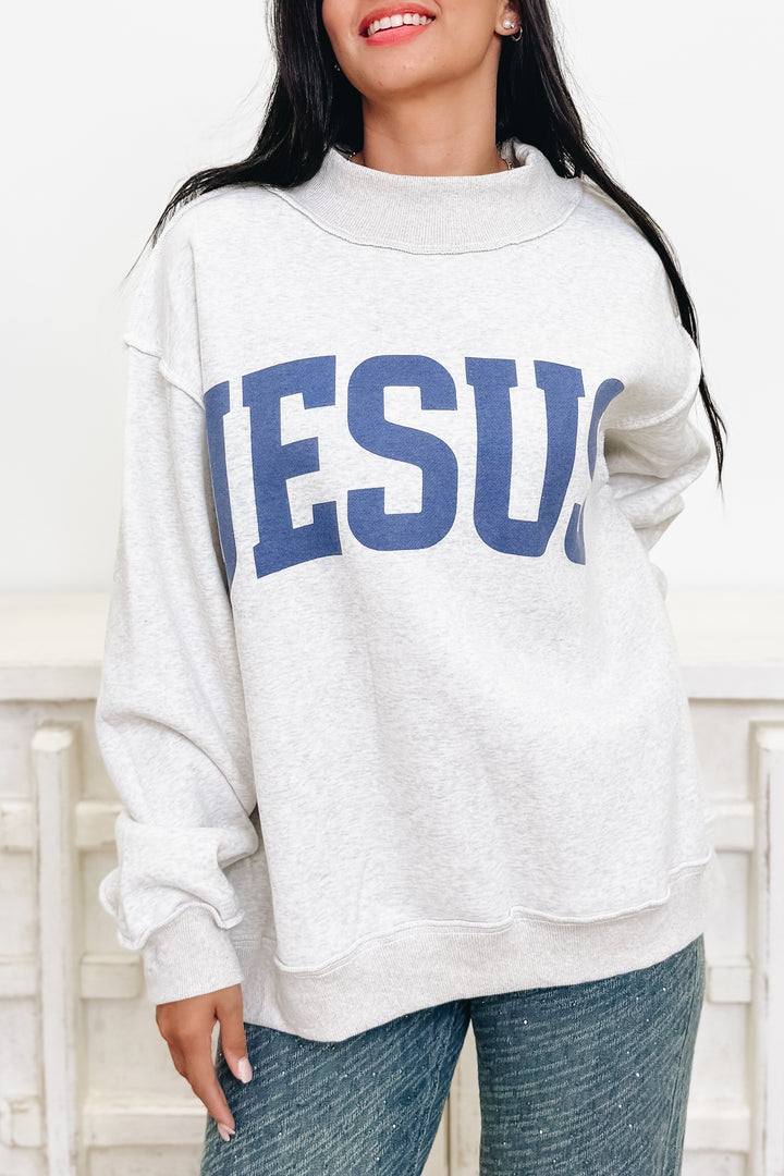 Jesus & God Is Good Reversible Sweatshirt