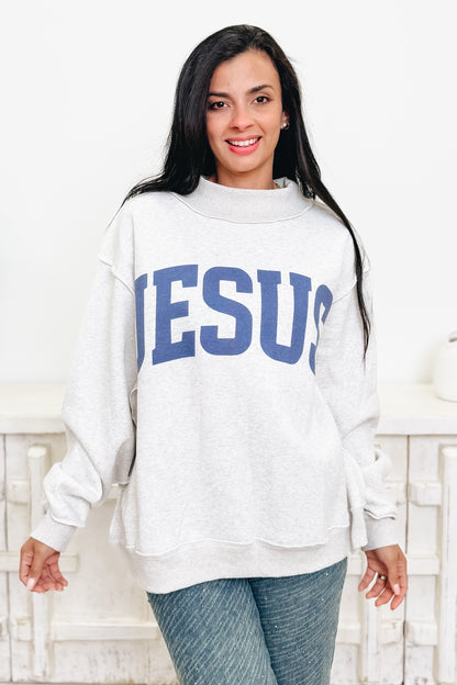 Jesus & God Is Good Reversible Sweatshirt