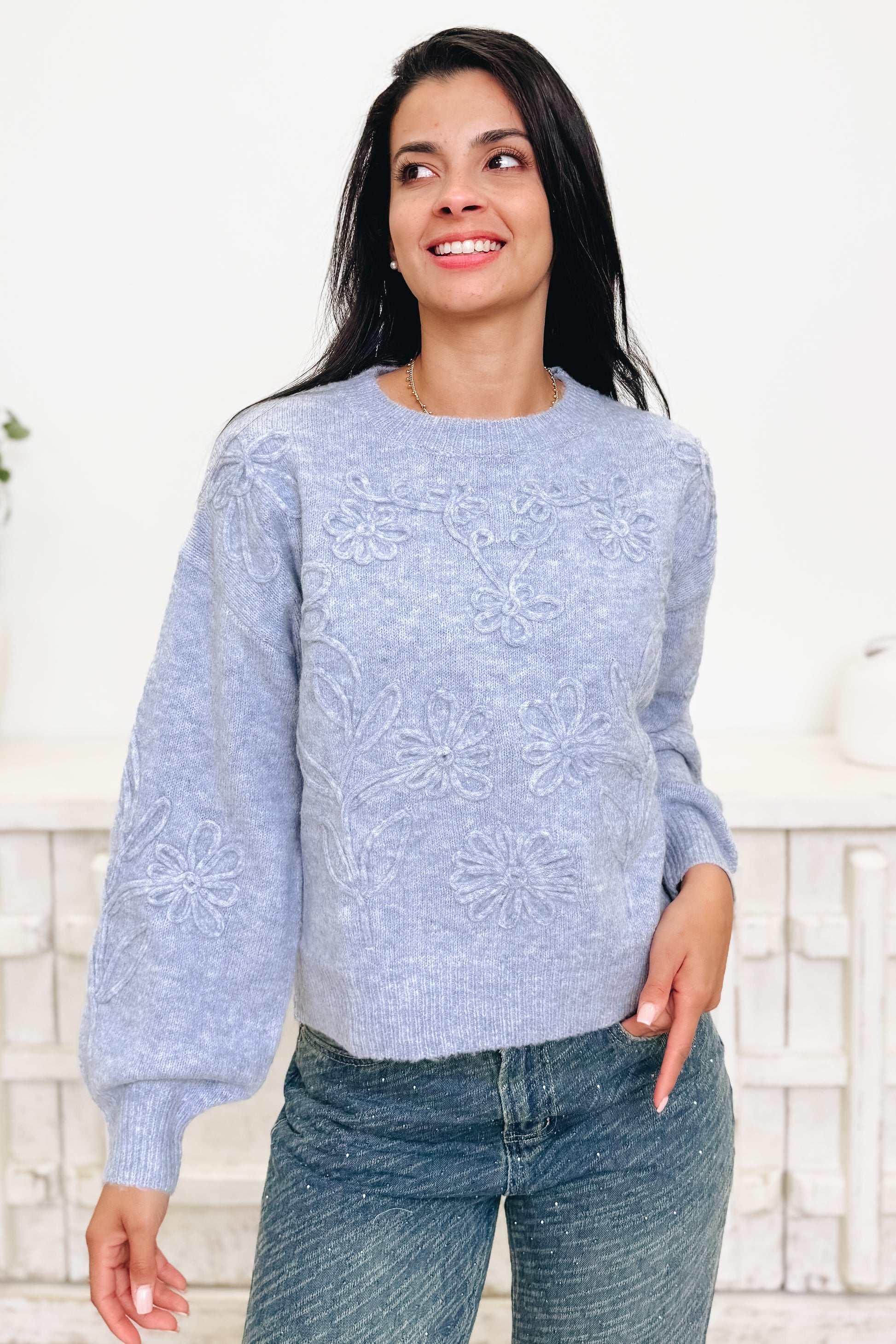 Sweet Thing Floral Sweater - 3 Colors!