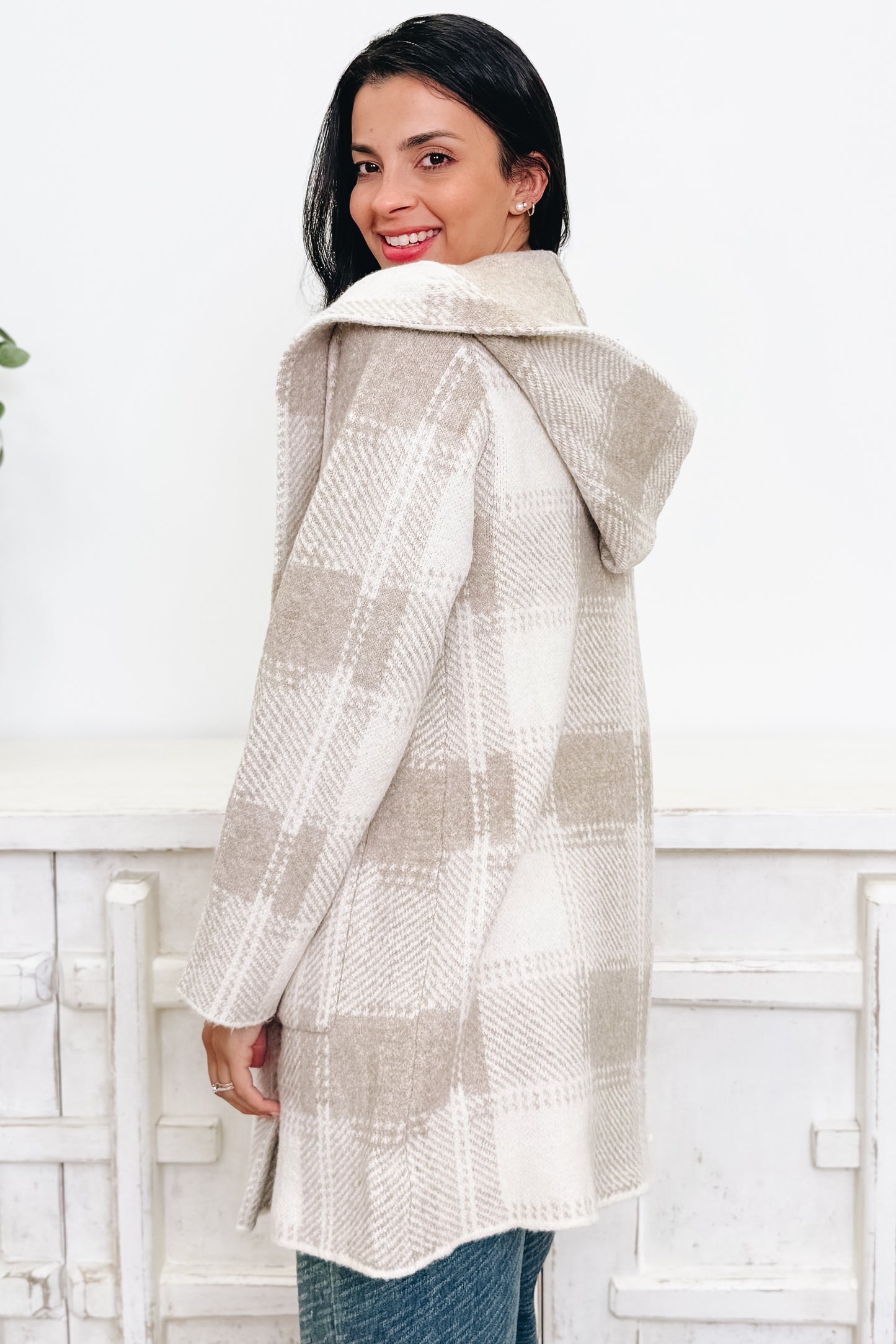 Stay Awhile Sweater Hooded Coatigan