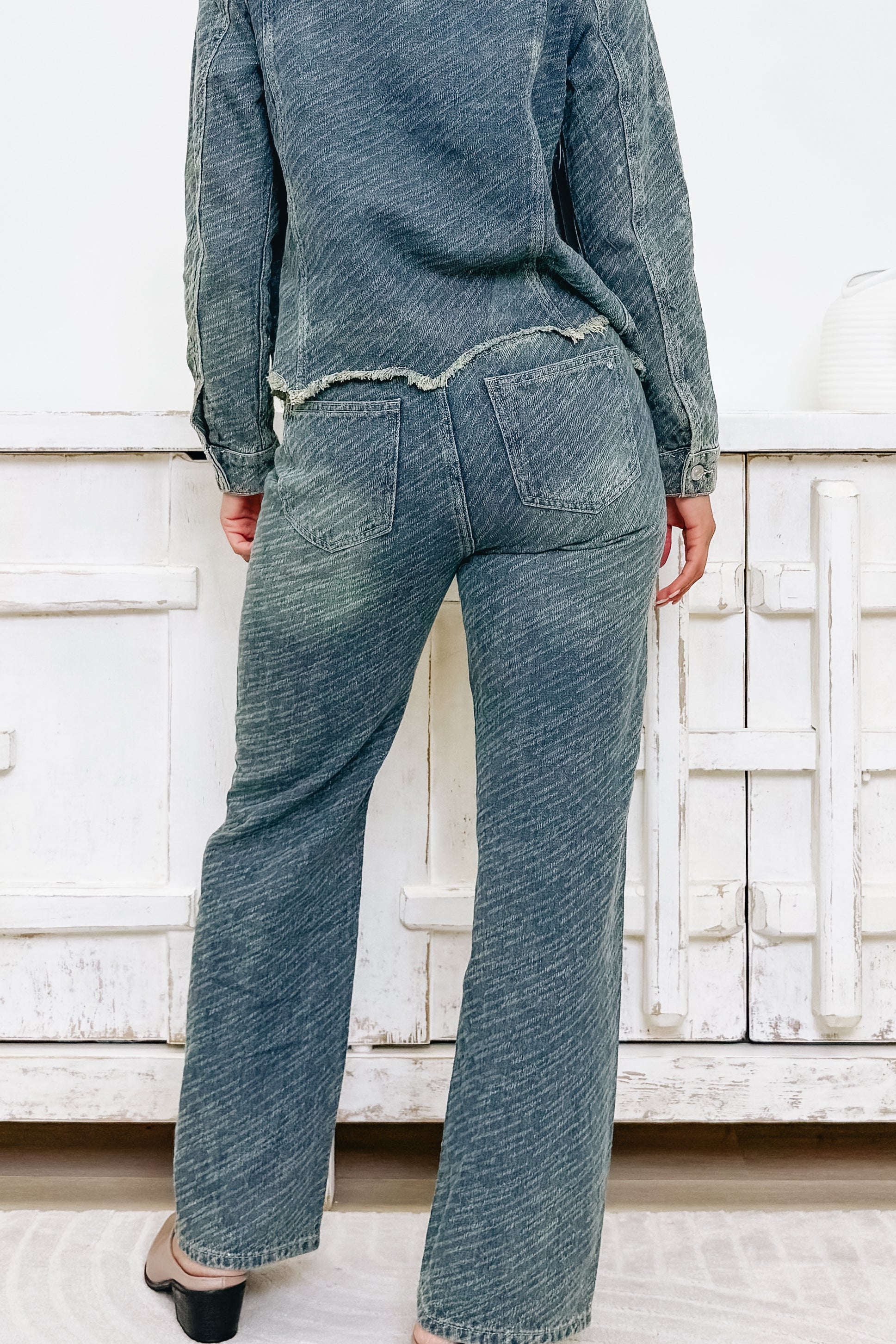 Born To Shine By Mica - Embellished Wide Leg Jeans