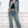 Born To Shine By Mica - Embellished Wide Leg Jeans