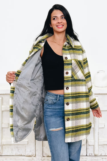 Fall Dreamin Plaid Coat - 2 Colors!