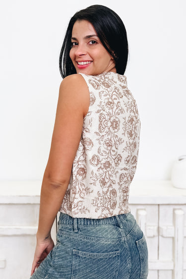 Down Home Floral Sweater Vest