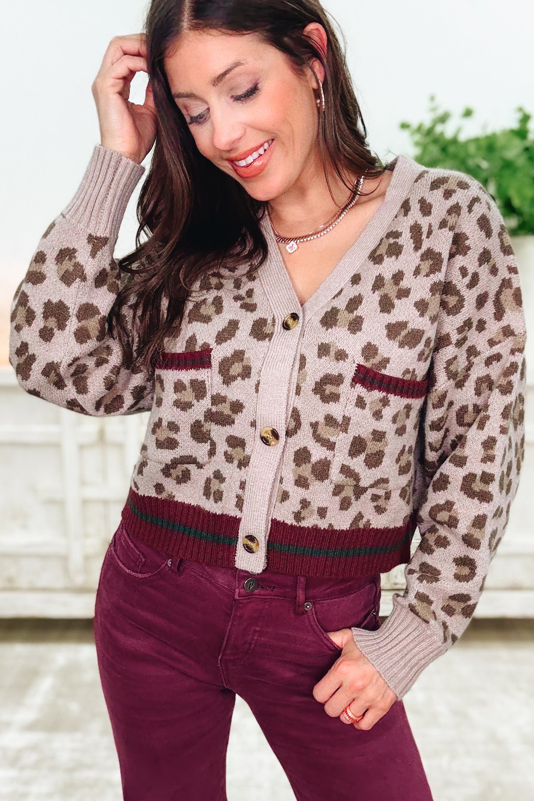 Born To Roam Leopard Cardigan