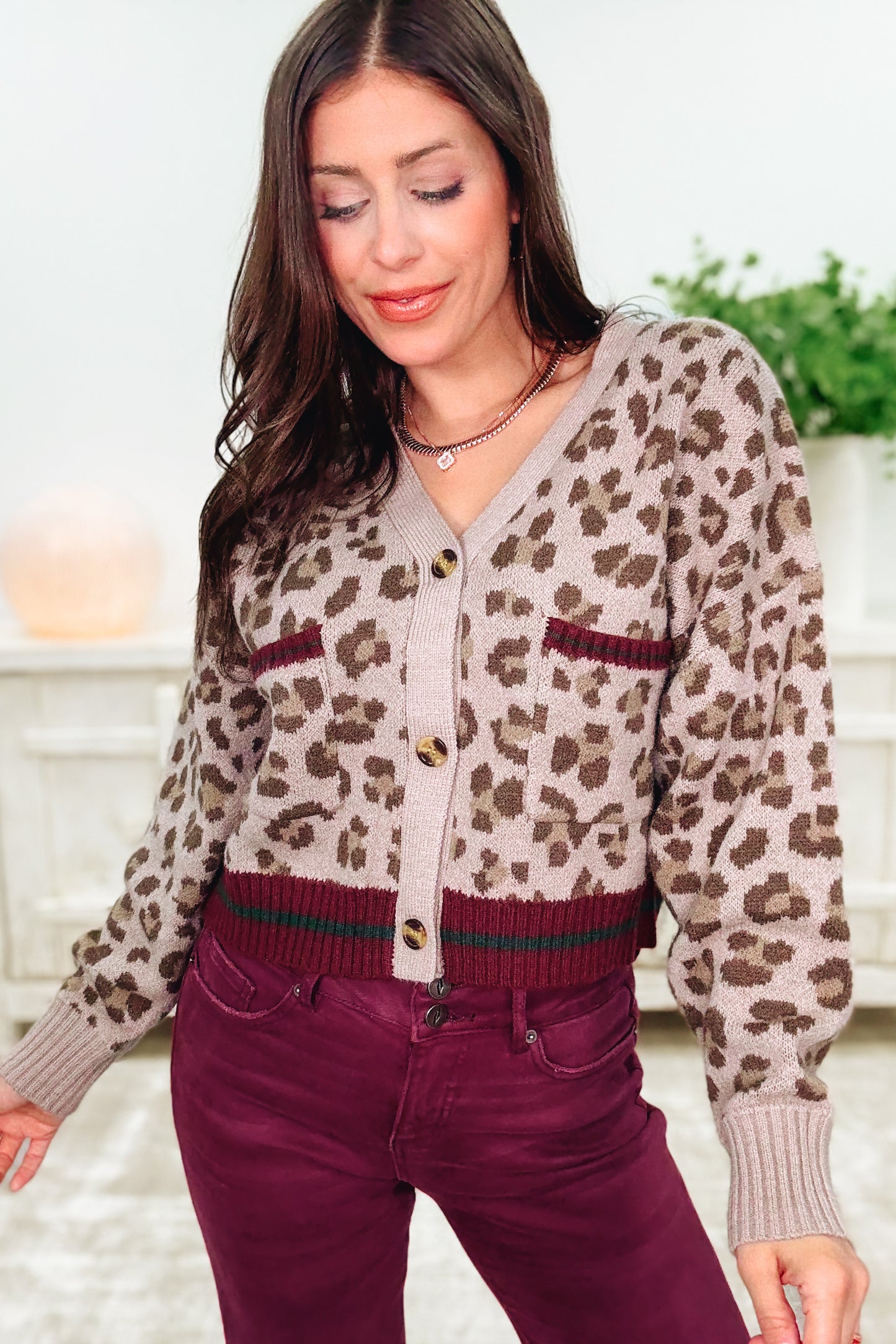 Born To Roam Leopard Cardigan