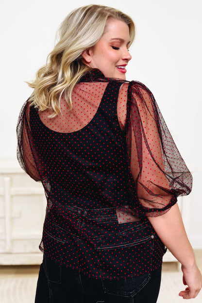 Dotty Parton Button Down Top - 2 Colors!