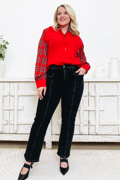 All Nighter By Saige Denim - Mid Rise Slim Straight Jeans - Black