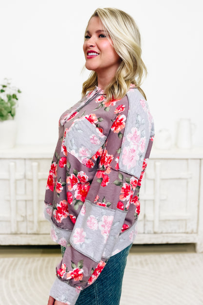 Cup Half Full Floral Top