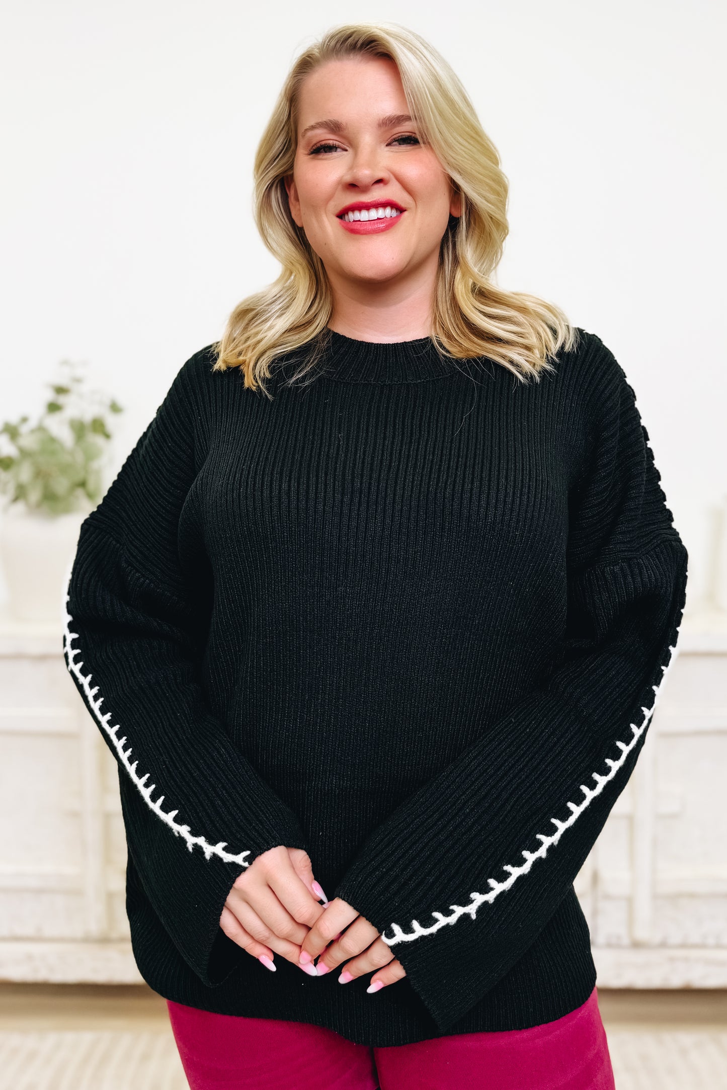 Stitch Perfect Sweater Top - 3 Colors!