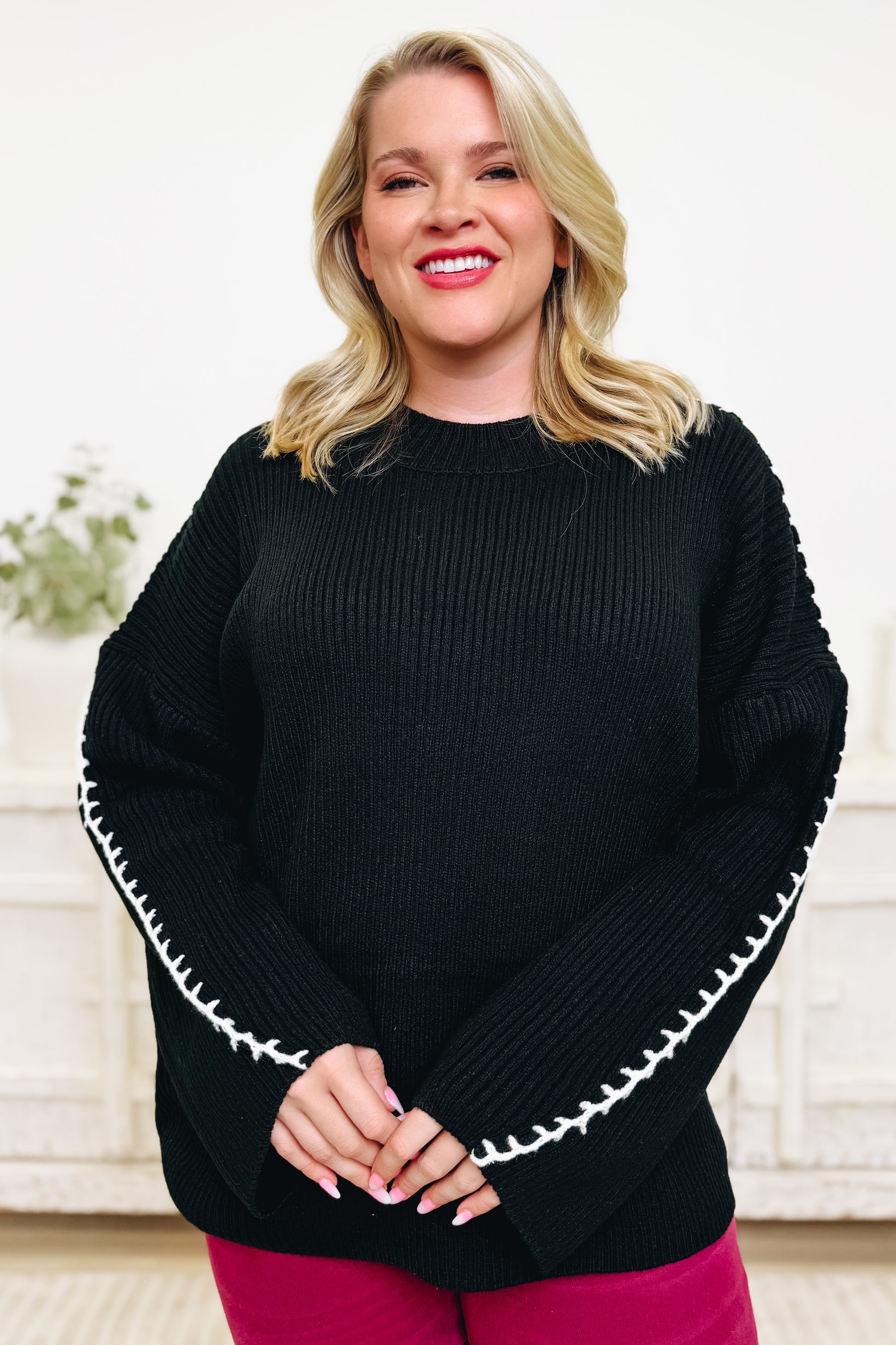 Stitch Perfect Sweater Top - 3 Colors!