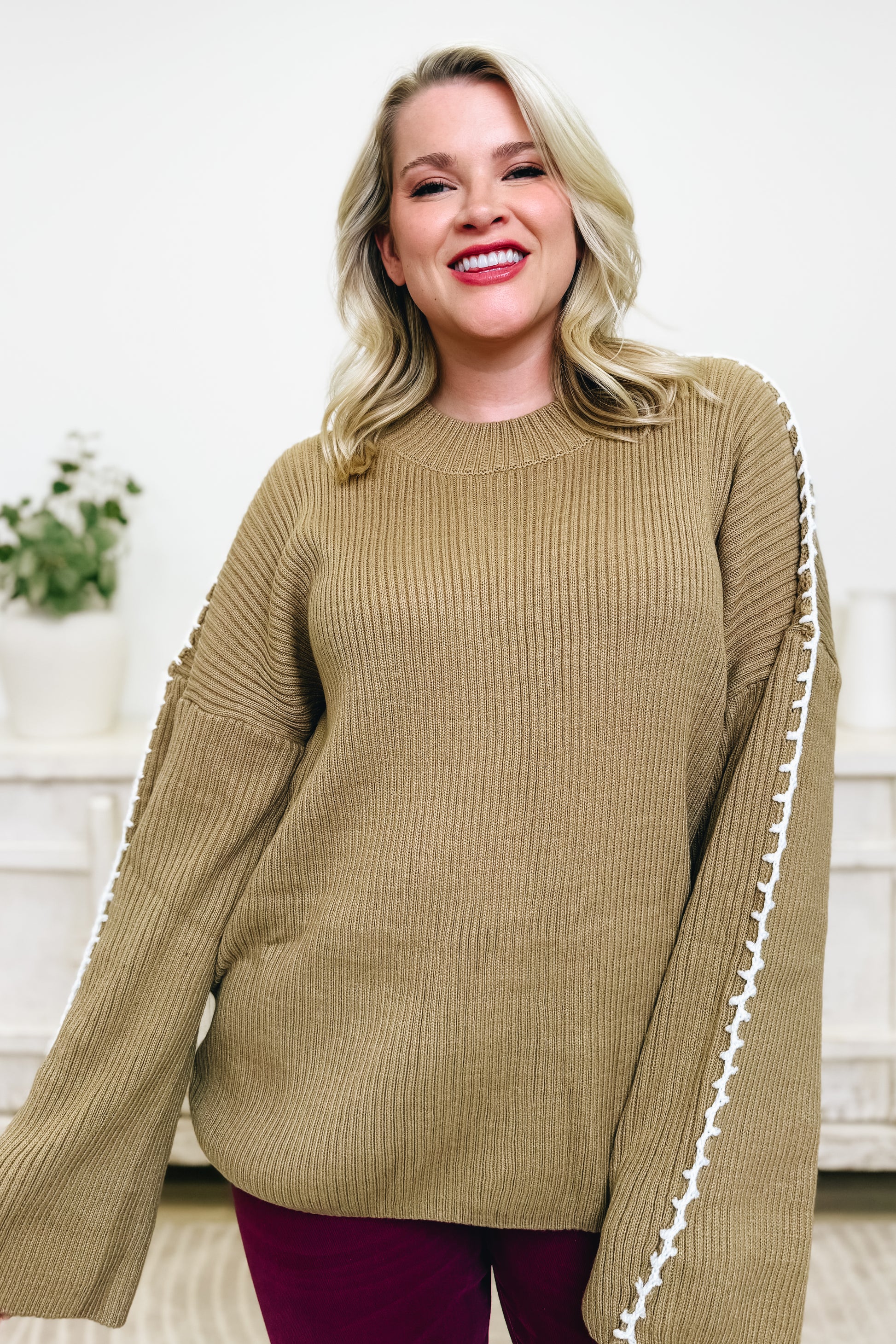 Stitch Perfect Sweater Top - 3 Colors!