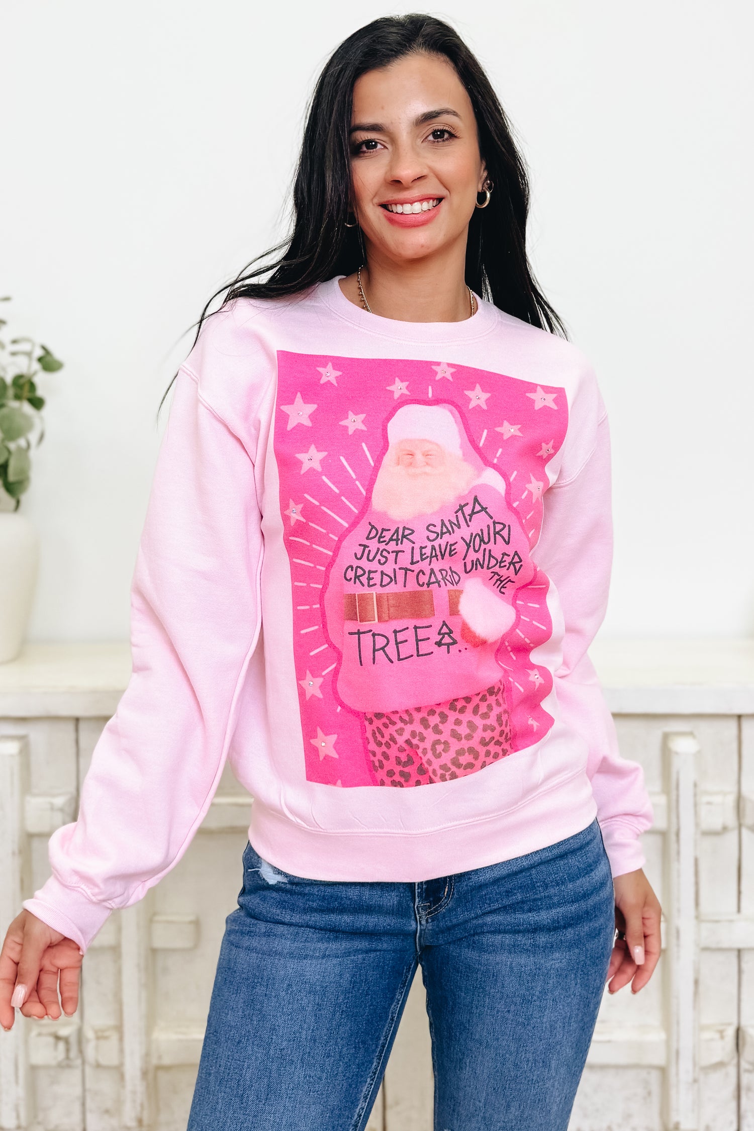 Santa's Credit Card Graphic Sweatshirt