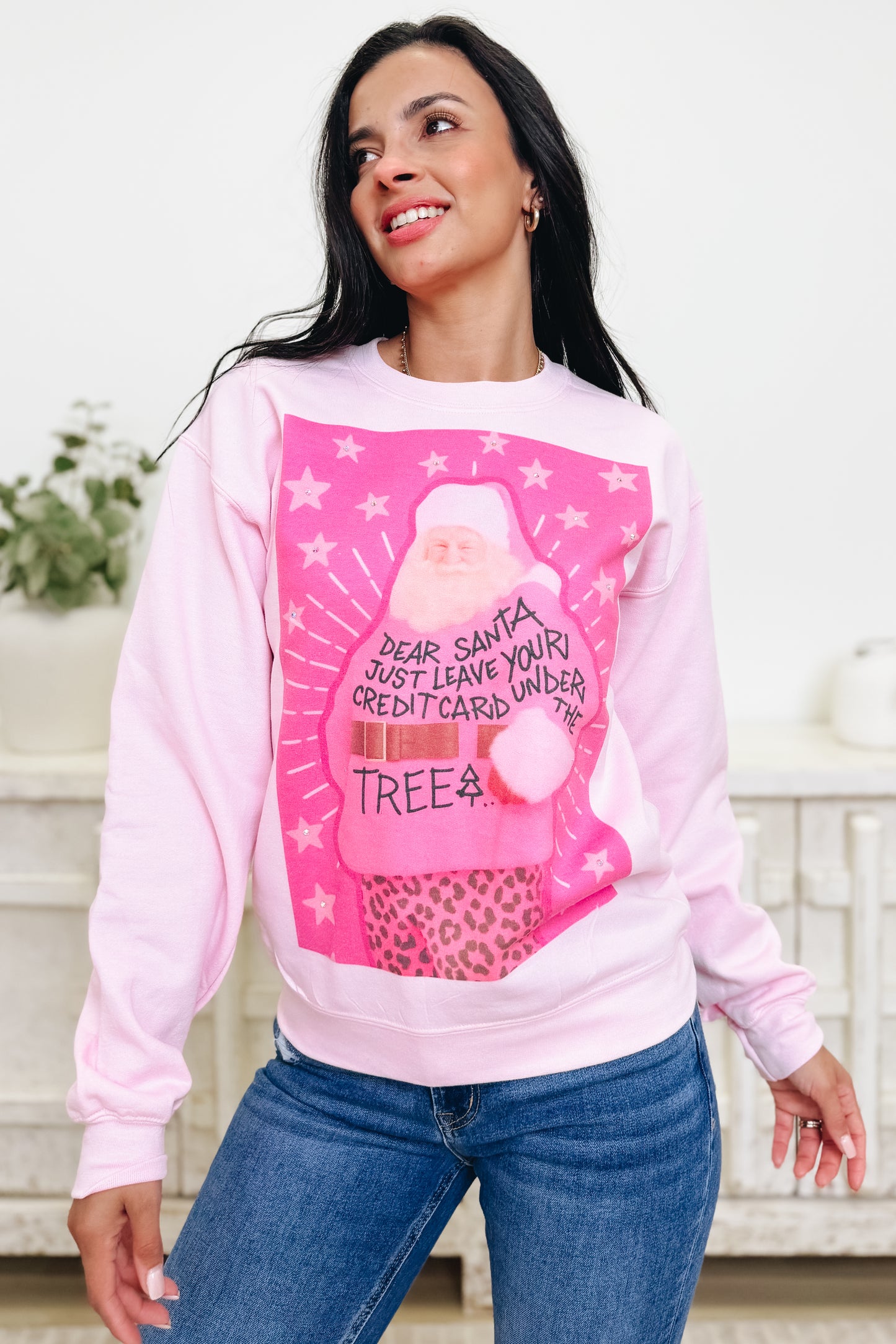 Santa's Credit Card Graphic Sweatshirt