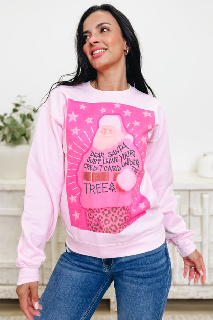 Santa's Credit Card Graphic Sweatshirt