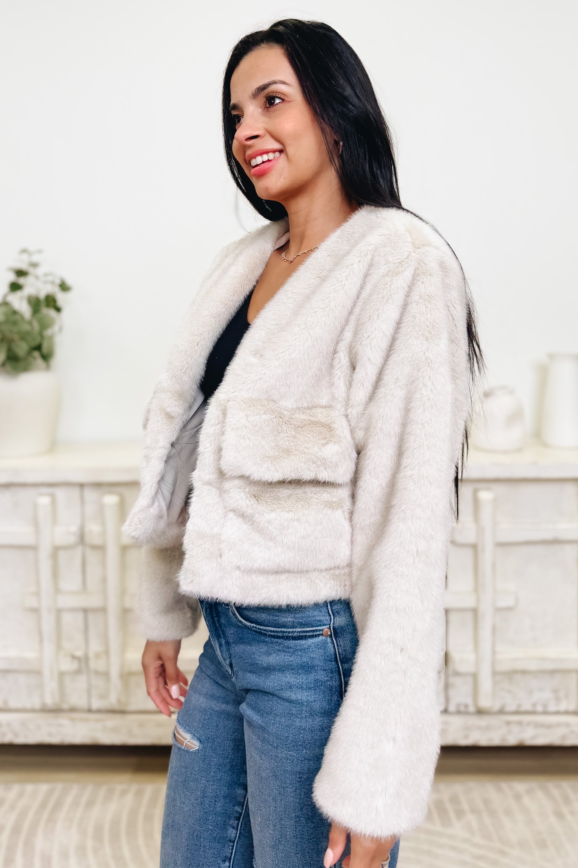 Cloud 9 Faux Fur Jacket