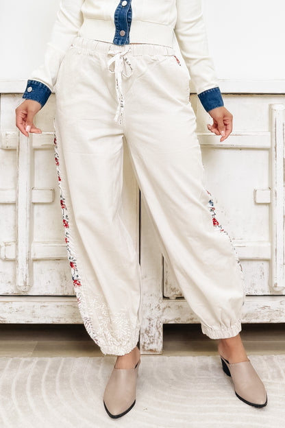 Get In The Groove Jogger Pants - Natural
