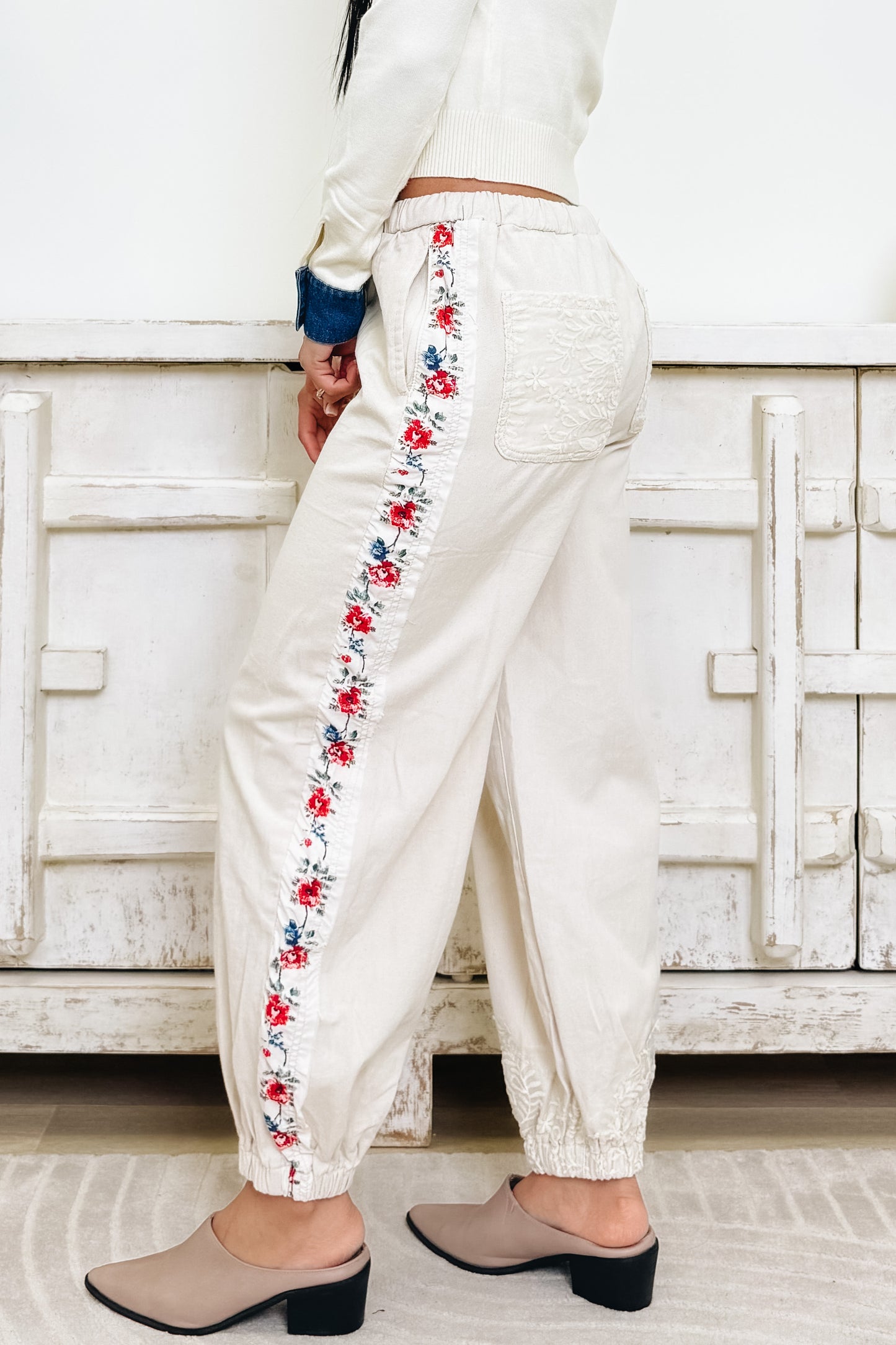 Get In The Groove Jogger Pants - Natural