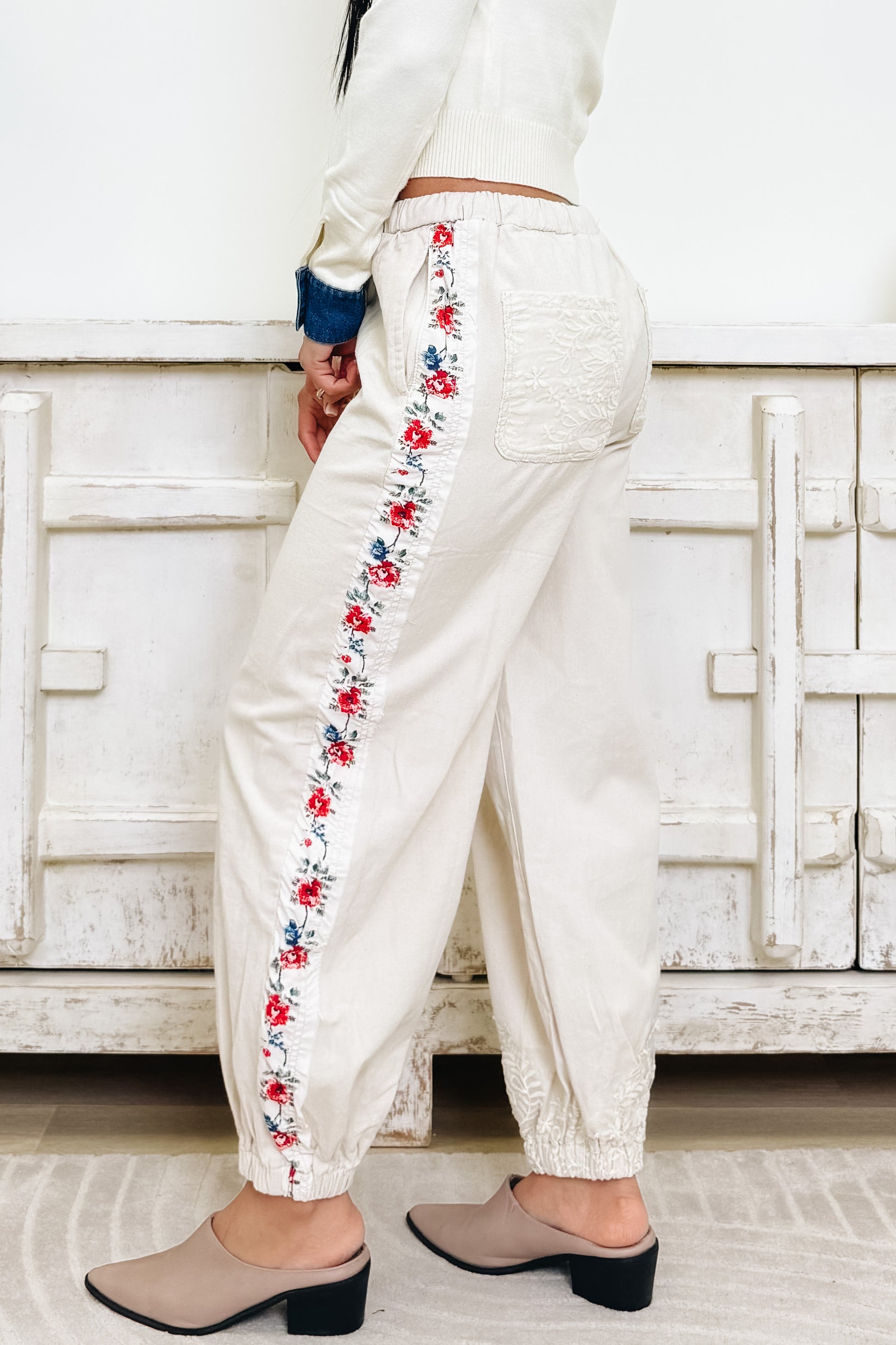 Get In The Groove Jogger Pants - Natural