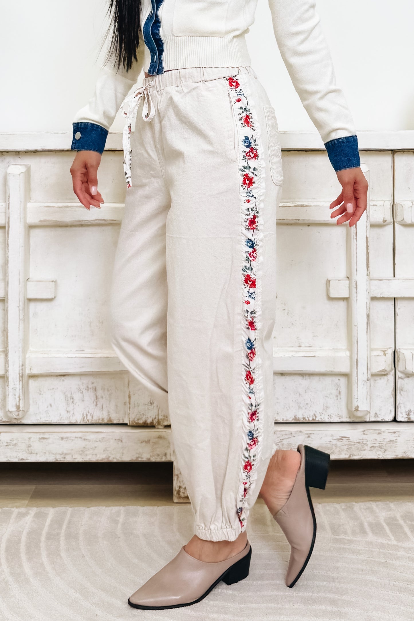 Get In The Groove Jogger Pants - Natural