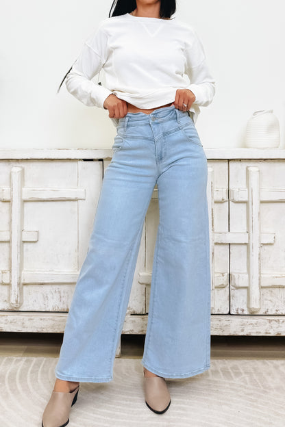 Defined & Divine By Cello - High Rise Wide Leg Jeans