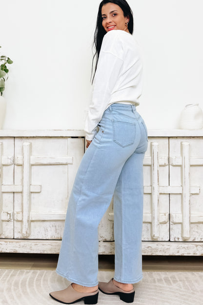 Defined & Divine By Cello - High Rise Wide Leg Jeans