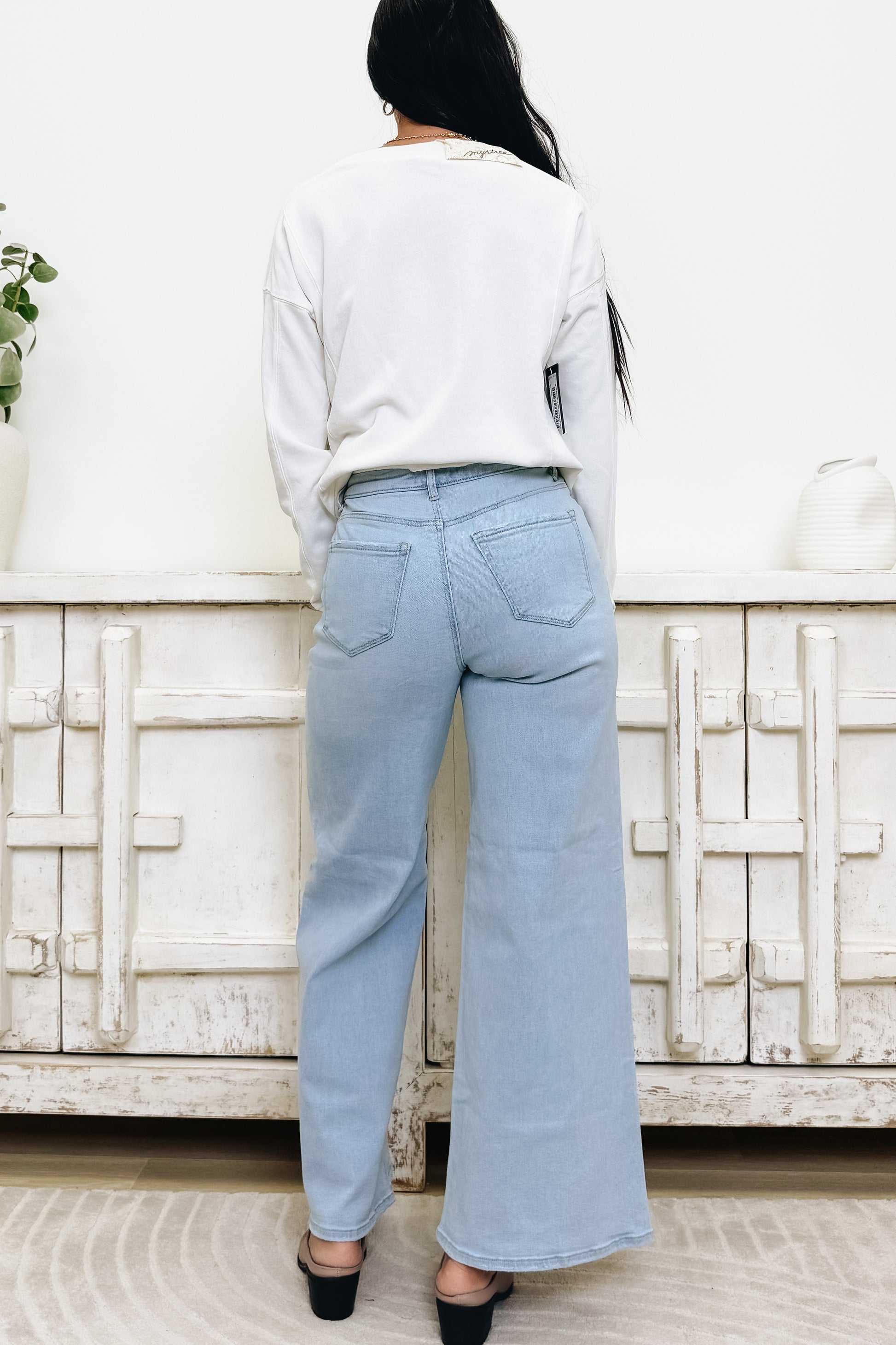 Defined & Divine By Cello - High Rise Wide Leg Jeans