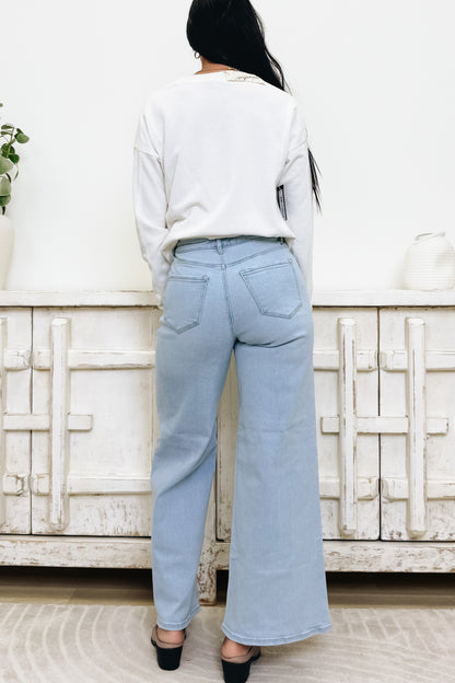 Defined & Divine By Cello - High Rise Wide Leg Jeans