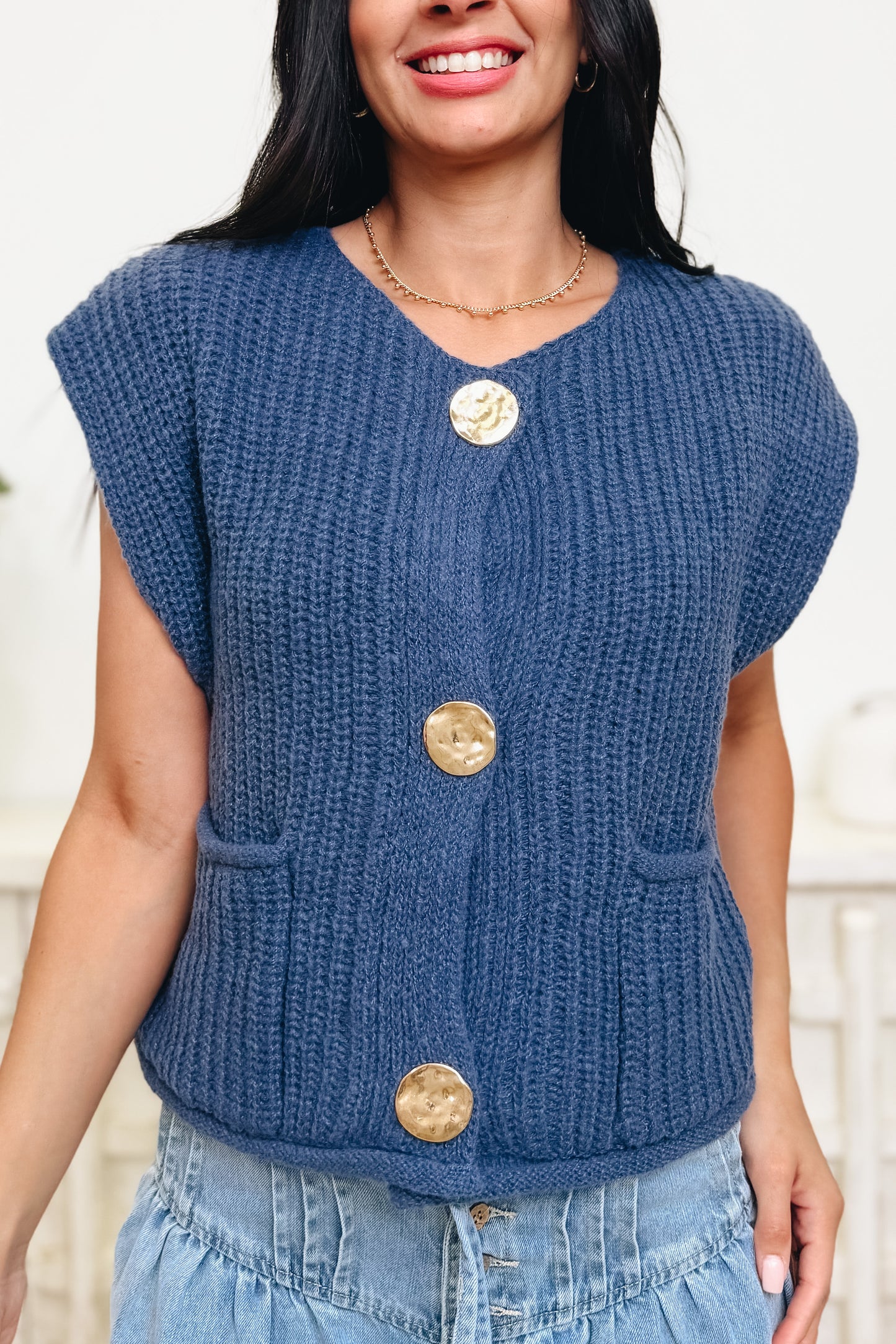 Threadlightly Sweater Vest - 4 Colors!