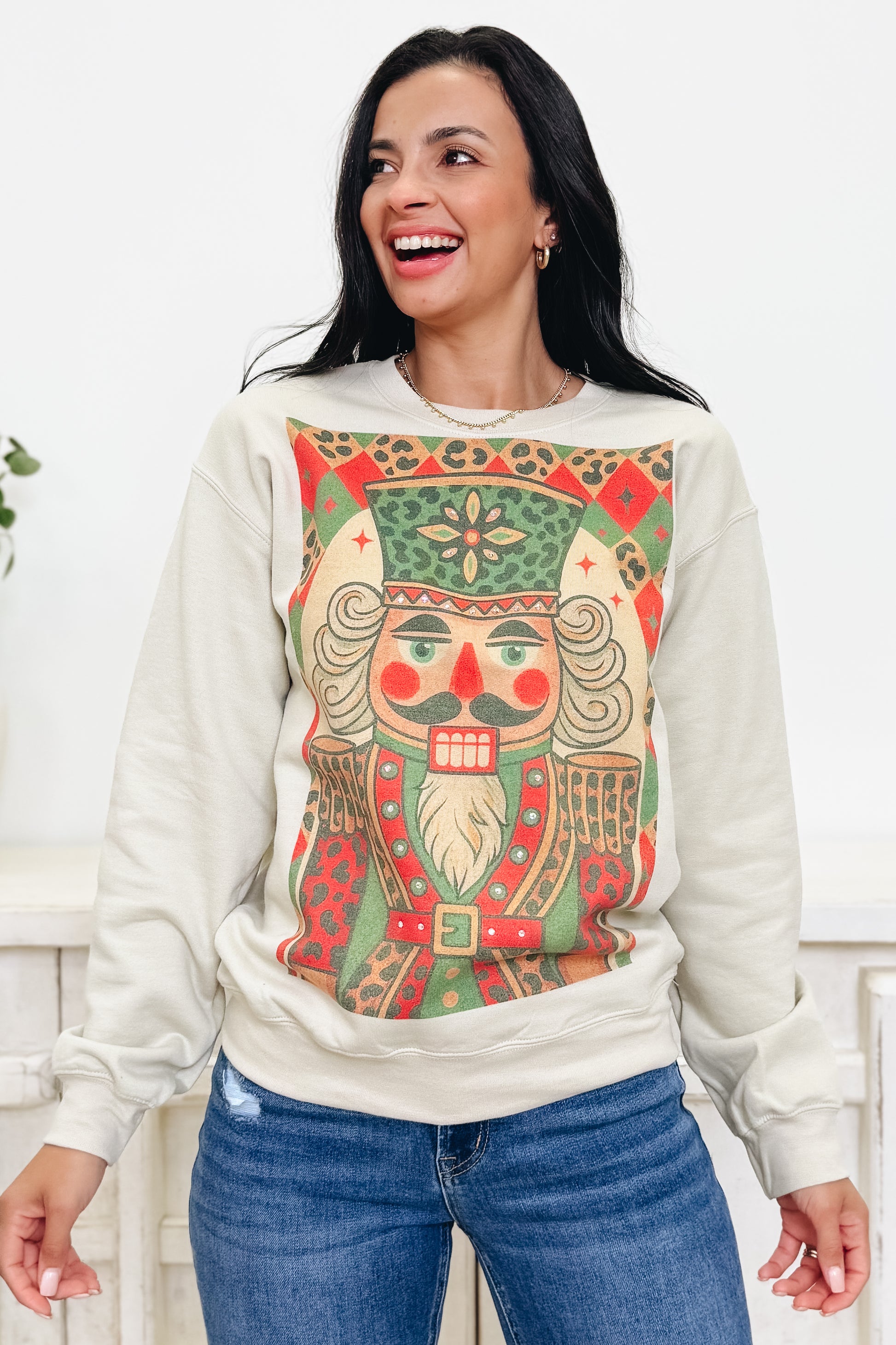 The Merry Vintage Nutcracker Graphic Sweatshirt