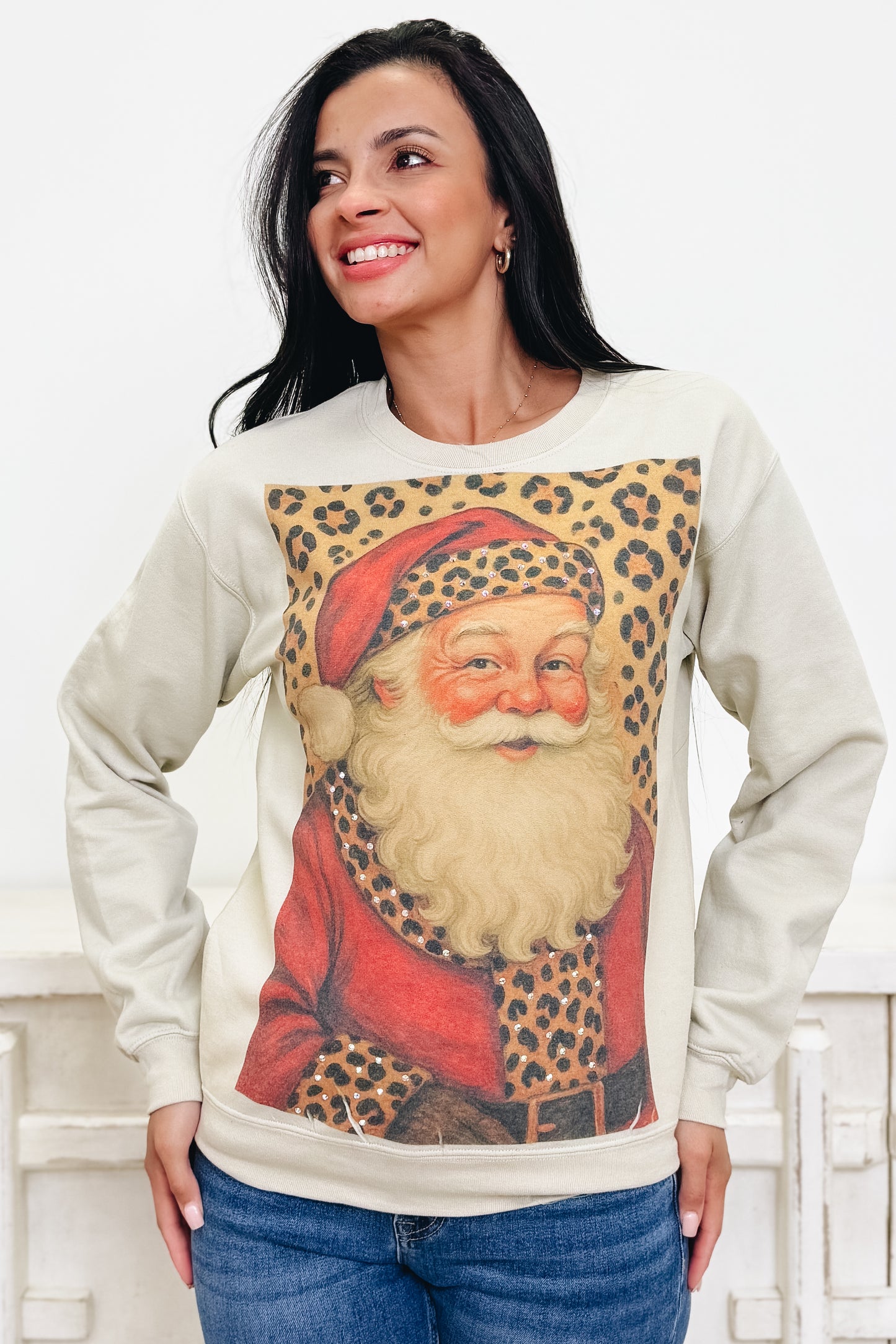 Santa's Wild Side Graphic Sweatshirt