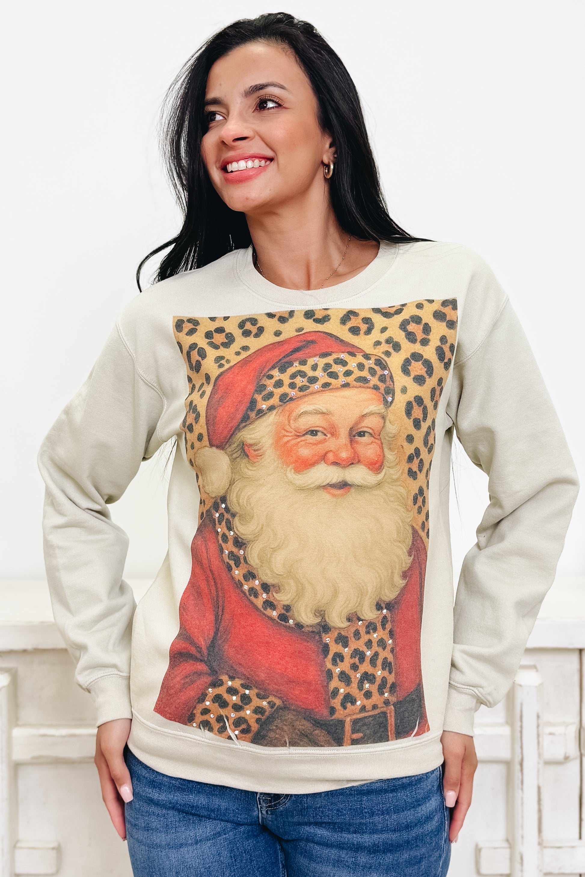 Santa's Wild Side Graphic Sweatshirt