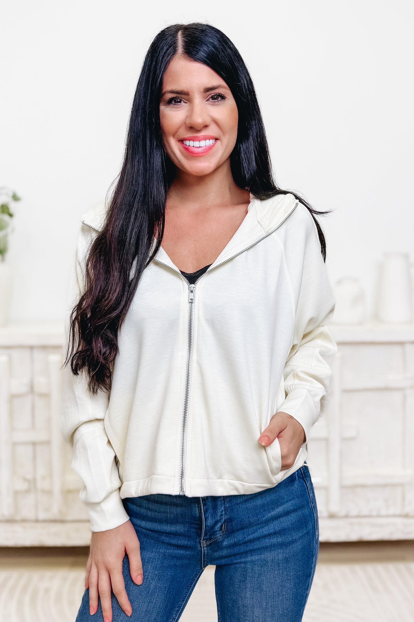 Zip & Slay Scuba Hooded Jacket - 4 Colors!