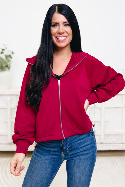 Zip & Slay Scuba Hooded Jacket - 4 Colors!