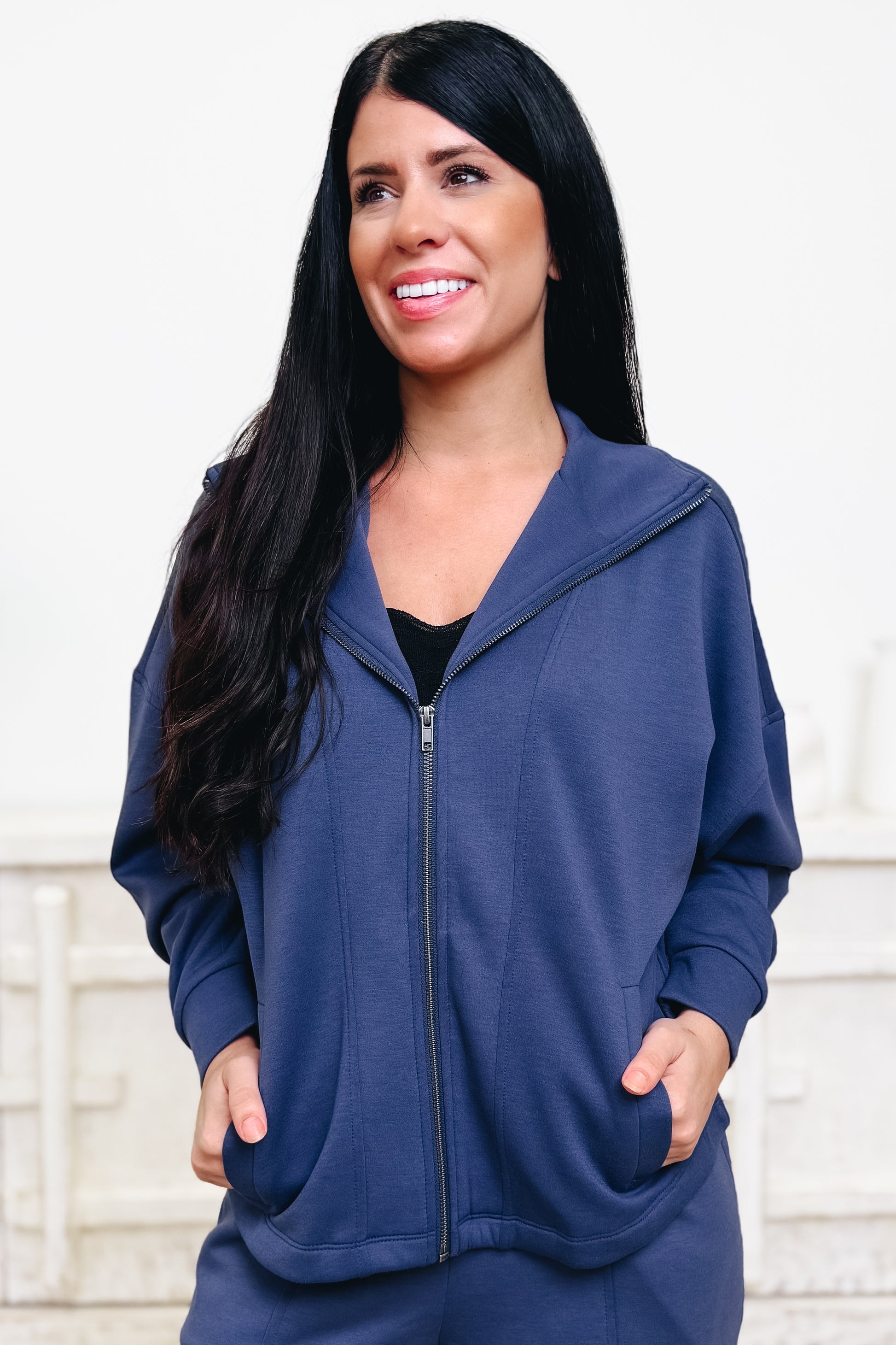 Clean Slate Scuba Zip Up Jacket - 5 Colors!