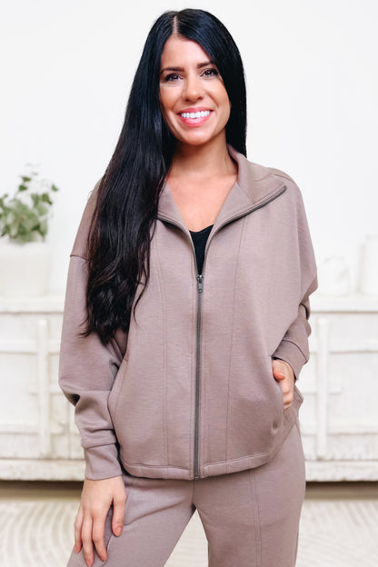 Clean Slate Scuba Zip Up Jacket - 5 Colors!