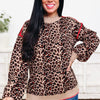 Taking Action Leopard Top