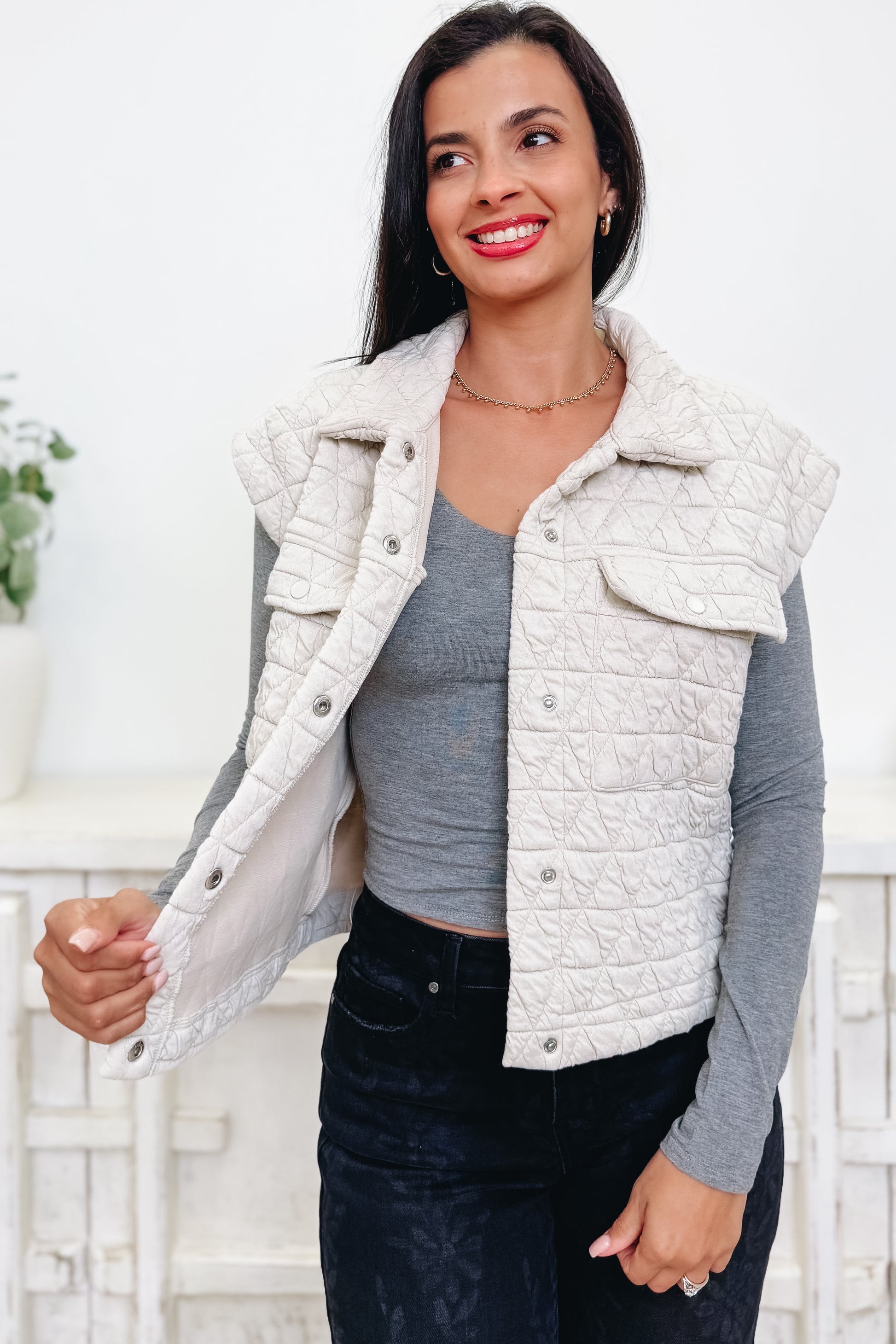 Poppin' My Collar Vest - 3 Colors!