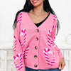 No Shame In Candy Cane Sweater Cardigan