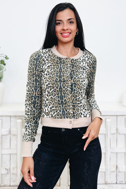Eyes On The Prize Leopard Cardigan