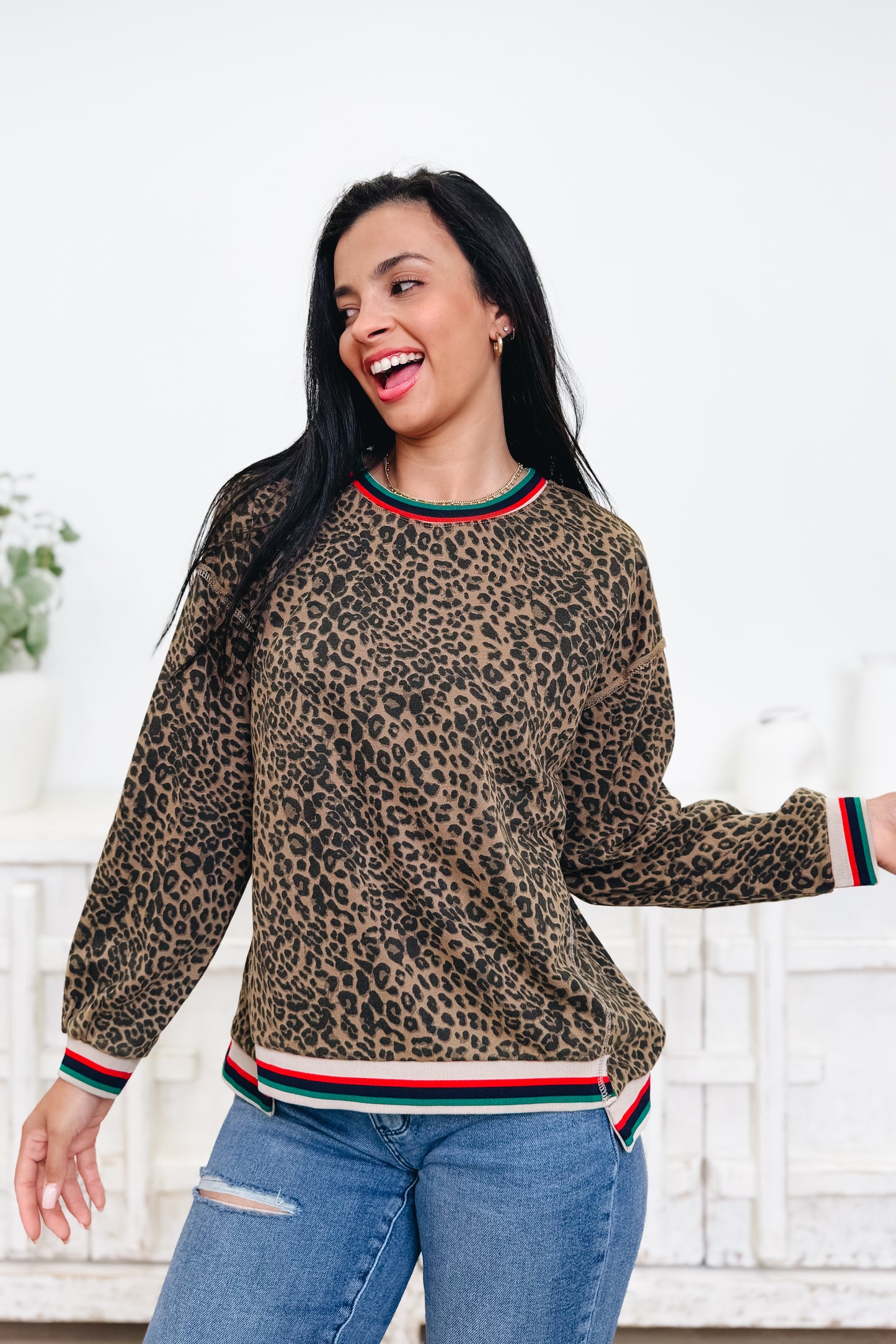 Little Spotty Leopard Top