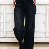 Daisy Delight Wide Leg Jeans - Black Denim