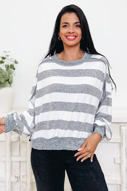 Blessed And Favored Stripe Top