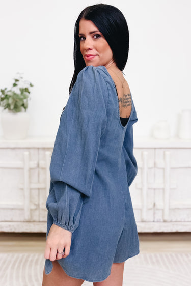 City Crush Denim Romper