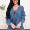City Crush Denim Romper