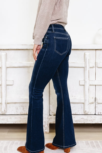Go For A Ride By Mica - High Rise Flare Jeans Blue Eyes