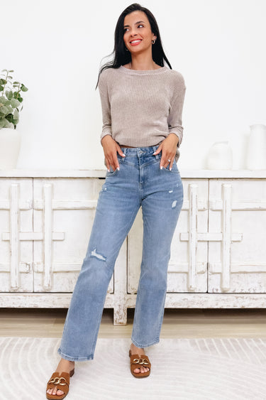 Give It Your All By Mica - Yoke Straight Leg Jeans