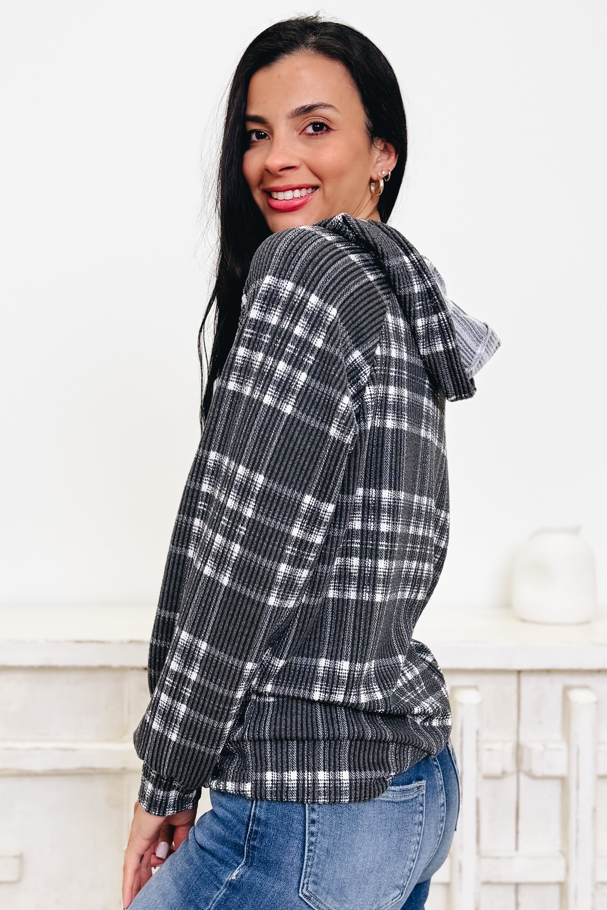 Together We Ride Plaid Hoodie - 2 Colors!