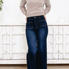 Trend Setter By Anniewear - High Rise Flare Jeans - Dark Denim